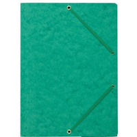 Teczka z gumk� rogi NATUNA A4 preszpan zielona 390g