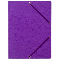 Teczka z gumk� rogi NATUNA A4 preszpan fioletowa 390g