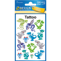 Naklejki tatuae dla dzieci SMOKI 56751 Z-DESIGN KIDS TATTOO AVERY ZWECKFORM