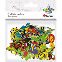 Naklejki piankowe ZWIERZ�TA (48 szt.) 461712 TITANUM