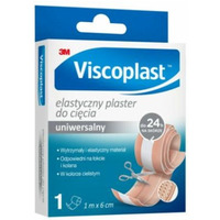 Plaster elastyczny do ciêcia VISCOPLAST 6cm x 1m jasnobr±zowy 3M-YP201040505