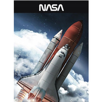 Zeszyt A5 32k linia podwjna dwukolorowa laminowany SPACE lakier wybirczy UNIPAP