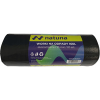 Worki na śmieci 160L 25mic LDPE ekonomiczne NATUNA (20szt)