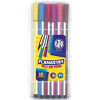 Flamastry heksagonalne 12 kolorw pisaki w plastikowym pudeku 314115001 ASTRA