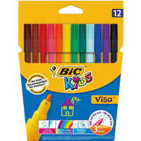 Flamastry VISA Kids 12 kolor�w 888695 BIC