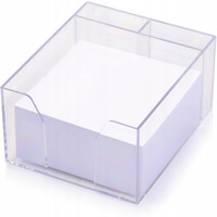 Bloczek nieklejony 85x85x50mm bia�y + pojemnik NATUNA