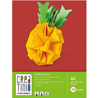 Zeszyt papier�w kolorowych A3 10k 80g CREATINIO 400079857 TOP 2000