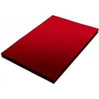 Okadka foliowa do bindowania A4 czerwona przezroczysta 0, 20mm NATUNA (100szt)