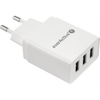 adowarka sieciowa 230V EVERACTIVE SC-300 3xUSB 3,4A biaa