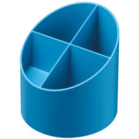 Przybornik na biurko Organizer na dugopisy okrgy niebieski ACTIVE BLUE 11363744 HERLITZ