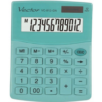 Kalkulator VECTOR VC-812-GN 12p zielony pastelowy