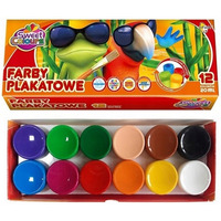 Farby plakat 12 kolor�w 20ml. OTOCKI