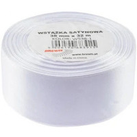 Wst��ka satynowa 38mm/32m 1 bia�a BREWIS