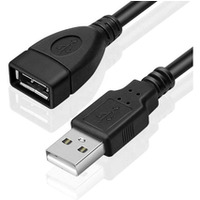 Kabel przeduacz USB A/M -> USB A/F USB 2.0 3m czarny BULK