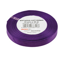 Wstka satynowa 12mm/32m fioletowy BREWIS