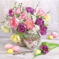 Serwetki Wielkanocne do koszyczka 33x33cm papierowe 20 sztuk na st� WN-091 AHA