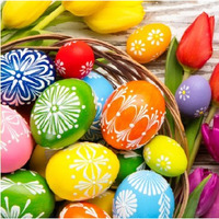 Serwetki Wielkanocne do koszyczka 33x33cm papierowe 20 sztuk na st WN-074 AHA