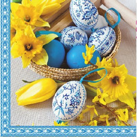 Serwetki Wielkanocne do koszyczka 33x33cm papierowe 20 sztuk na st WN-080 AHA