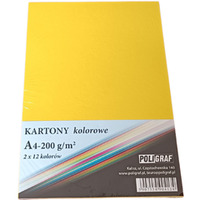 Papier ksero A4 200g. mix 2x12 kolorw