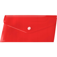 Koperta PP na zatrzask DL czerwona BT612-C TETIS