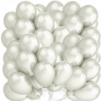 Balony metalizowane bia�e 12