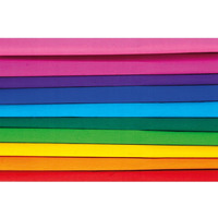 Bibua marszczona 25 x200cm - TCZA - MIX 10 kolorw, 10 rolek, Happy Color