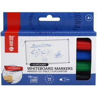 Markery do tablic sucho�cieralnych i flipchart�w okr�g�e 4 kolory MM350-99 MEMOBE