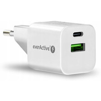 adowarka sieciowa 230V EVERACTIVE SC-390Q 1xUSB-C + 1xUSB 3A biaa