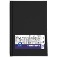 Szkicownik Sketchbook szyty A6 96k 100g czarny 400152626 OXFORD