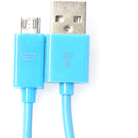 Kabel USB -> microUSB 1m 2A niebieski OMEGA BAJA (44340)