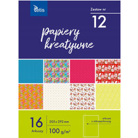 Zeszyt papierw kreatywnych A4 16k 100g KB030-12 TETIS