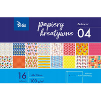 Zeszyt papier�w kreatywnych A5 16k 100g KB029-04 TETIS