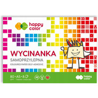 Blok wycinanka samoprzylepny A5 8k 100g HA 3710 1520-S8 HAPPY COLOR