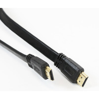 Kabel HDMI -> HDMI 1, 5m v.1.4 4K paski czarny OMEGA (41847)