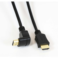 Kabel HDMI -> HDMI 5m v.1.4 ktowy czarny OMEGA (41854)