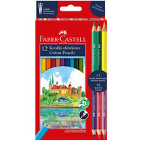 Kredki owkowe ZAMEK 12kolorw + 3 kredki dwustronne edycja limitowana 201480 FABER-CASTELL