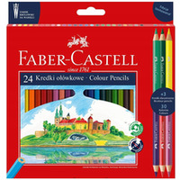Kredki o��wkowe ZAMEK 24kolory + 3 kredki dwustronne edycja limitowana 201481 FABER-CASTELL