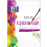 Blok do malowania A4 20 kartek rysunkowy 120g biay 400093194 OXFORD