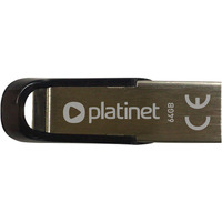 Pami USB 64GB PLATINET S-DEPO USB 2.0 metalowy wodoodporny (44848)