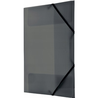 Teczka z gumką na rogach A4 PP czarna BT624-V TETIS