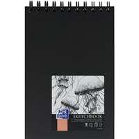 Szkicownik Sketchbook A5 50k 100g czarny 400152644 OXFORD