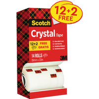 Tamy SCOTCH CRYSTAL 19x33m 12+2 w kartonowym podajniku 6-1933R14 3M