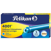 Naboje dugie turkusowe GTP/5 (5szt.) PELIKAN
