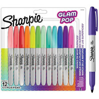 Markery permanentne SHARPIE Glam Pop (12 kolorw) 2198780
