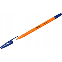 Długopis olejowy ze skuwką Tribase Orange 0.7 mm niebieski 265891 BERLINGO