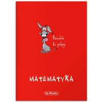 Zeszyt szkolny przedmiotowy A5 60 kartek w kratk 70g MATEMATYKA 9500011 HERLITZ