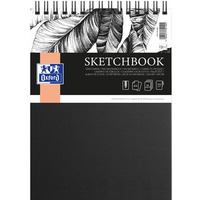 Szkicownik Sketchbook A4 50k 100g czarny 400152648 OXFORD