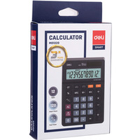 Kalkulator 12-pozycyjny czarny M01320 DELI