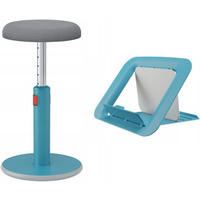 Zestaw Ergonomiczny stoek Ergo Cosy niebieski 65180061 + Podstawka pod laptopa Ergo Cosy niebieska