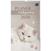 Kalendarz planer rodzinny 2026 25x43 Zwierzaki INTERDRUK